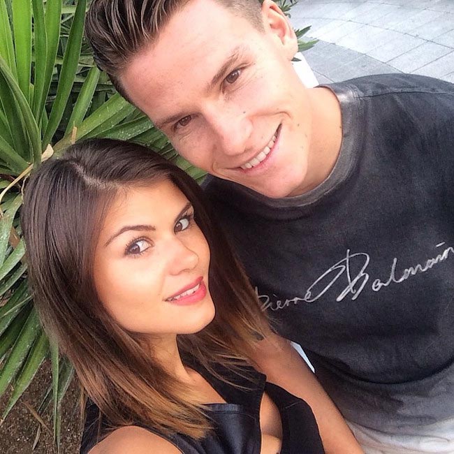 Kevin Gameiro with his wife Lina