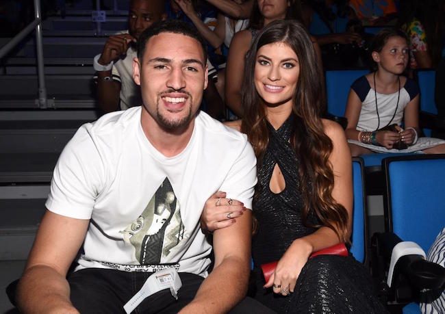 Klay Thompson and Hannah Stocking