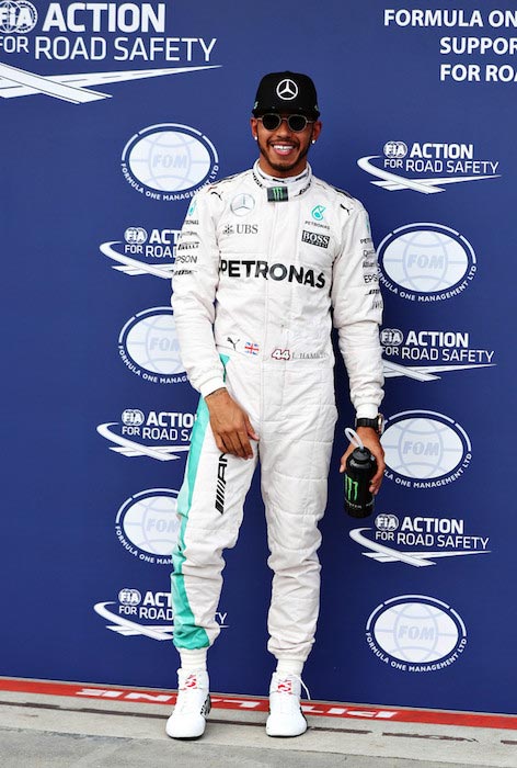 Lewis Hamilton after winning the Australian Formula One Grand Prix on March 19, 2016