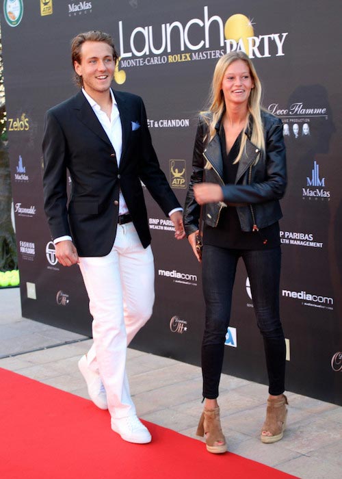 Lucas Pouille and Clemence at the Monte-Carlo Rolex Masters Party 