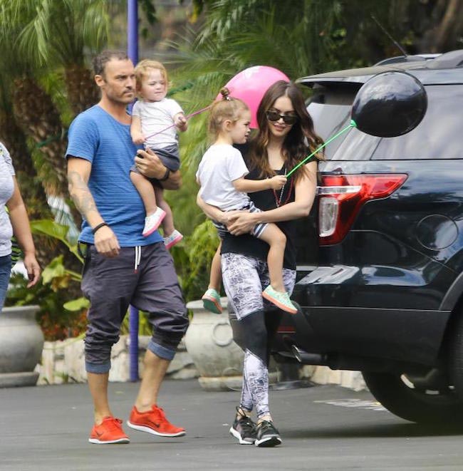 Megan Fox with her 2 kids and Brian Austin Green