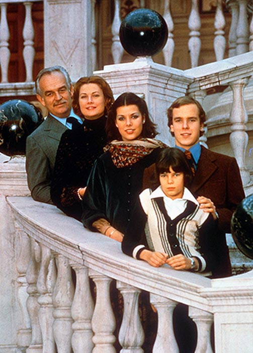 Princess Grace Kelly, Prince Rainier and their children