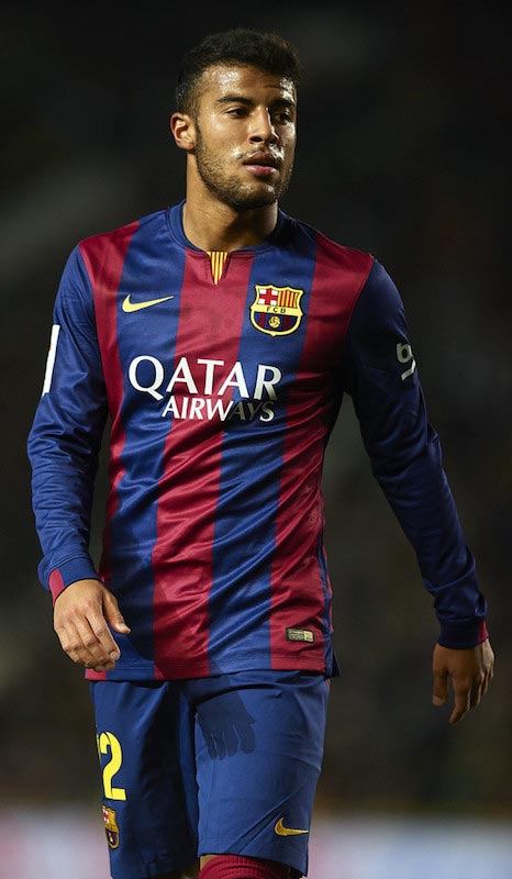 Rafinha in a match between Elche FC and FC Barcelona on January 24, 2015 in Elche, Spain
