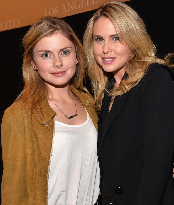 Rose McIver and Anna Hutchison (right) at "Blinder" screening in April 2013