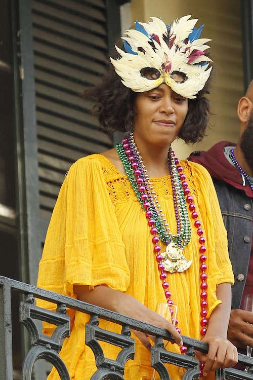 Solange Knowles out in New Orleans in February 2016