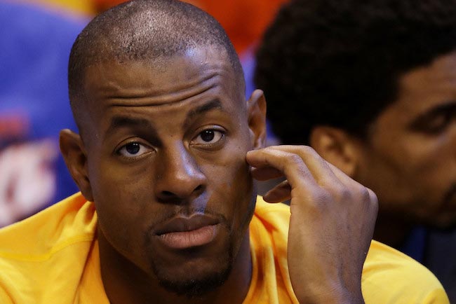 Andre Iguodala during a game between Golden State Warriors and Oklahoma City Thunder on May 22, 2016