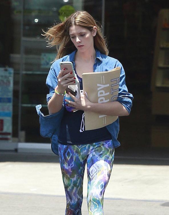 Ashley Greene after a workout session