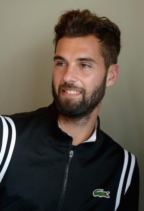 Benoit Paire during Miami Open on March 24, 2016 in Key Biscayne, Florida