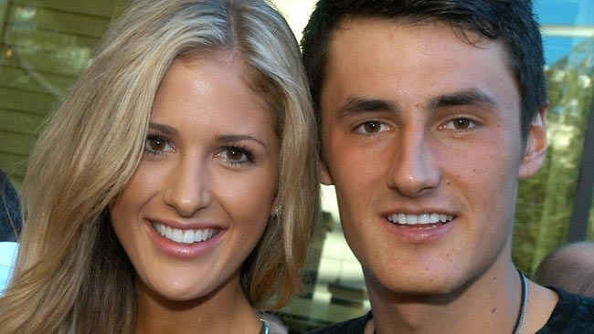 Bernard Tomic with Chelsey Grbcic