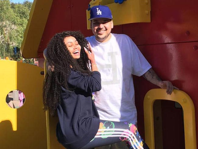 Blac Chyna with Rob Kardashian