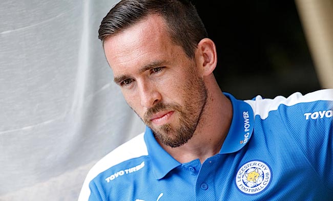 Christian Fuchs during players photo shoot in 2015 