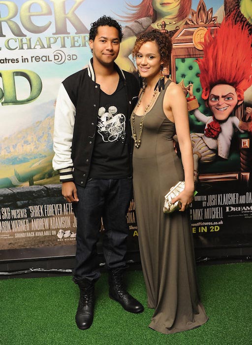 Devon Anderson and Nathalie Emmanuel at the UK Gala Screening of "Shrek Forever After" on June 20, 2010