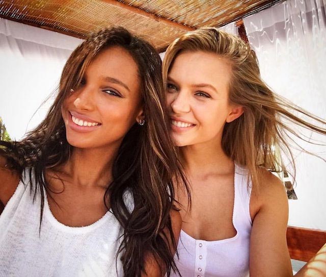 Jasmine Tookes and Josephine Skriver