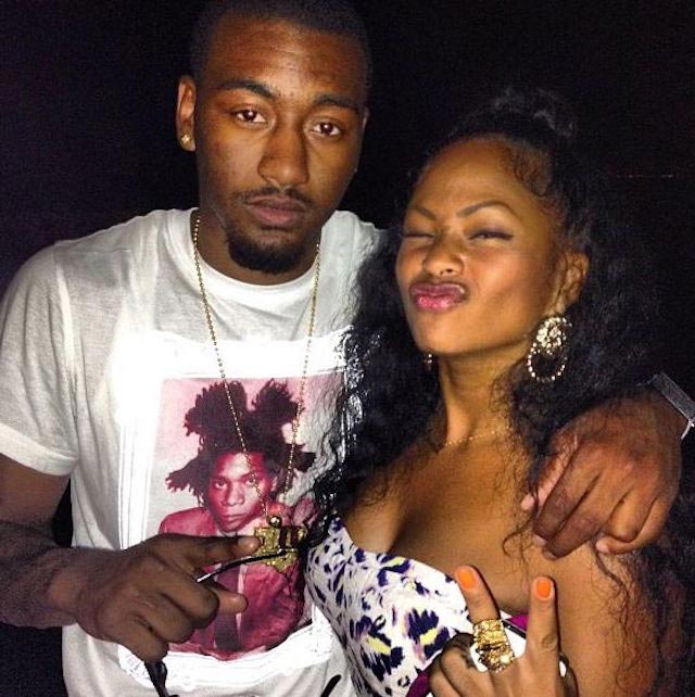 John Wall with his ex-girlfriend Keyshia Dior