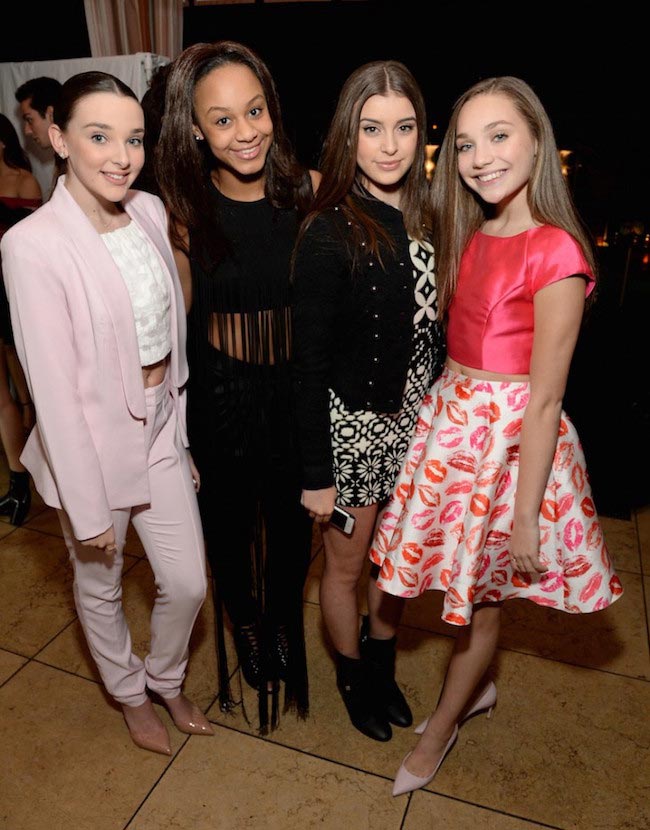 Kendall Vertes, Nia Sioux Frazier, Kalani Hilliker and Maddie Ziegler at Miss Me and Cosmopolitan's Spring Campaign Launch Event in February 2016