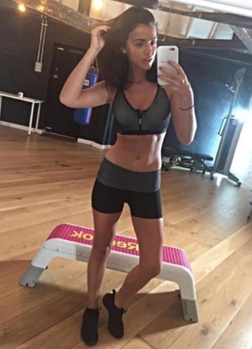 Lucy Mecklenburgh posted a picture on March 11, 2016 after a workout class