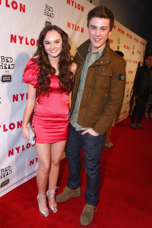 Madeline Carroll and Sterling Beaumon at the Nylon Magazine's 13th Anniversary Celebration in April 2012