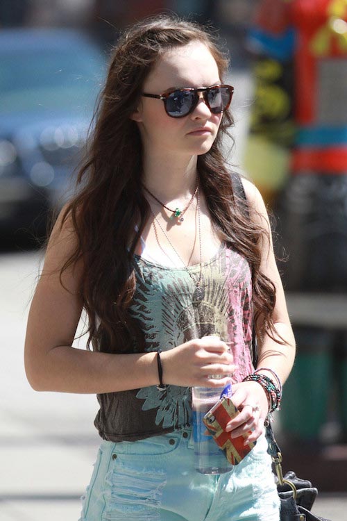 Madeline Carroll did some shopping and went out for brunch in Vancouver, Canada on July 8, 2012