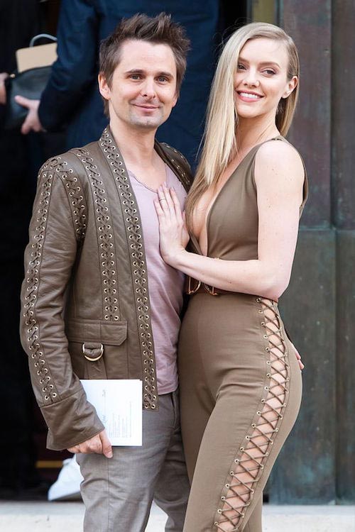 Matthew Bellamy and girlfriend Elle Evans