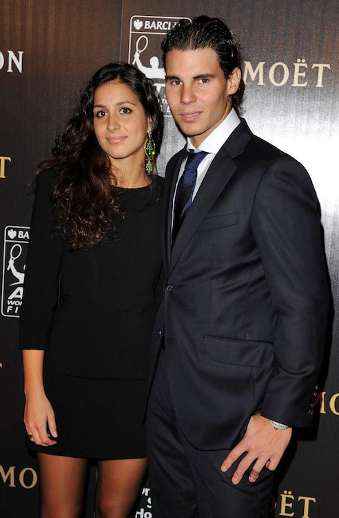 Rafael Nadal with his fiancee Maria Francisca Perello at the Barclays ATP World Tour Gala in 2011