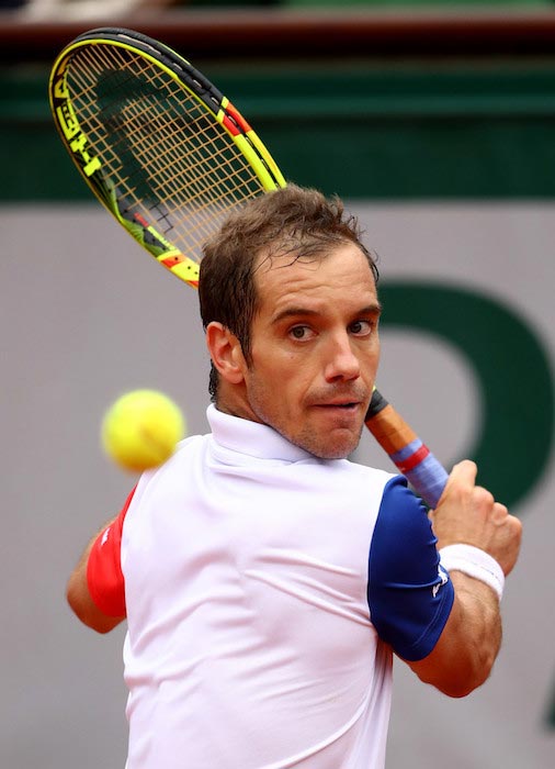 Richard Gasquet during a match against Andy Murray at 2016 French Open on June 1, 2016