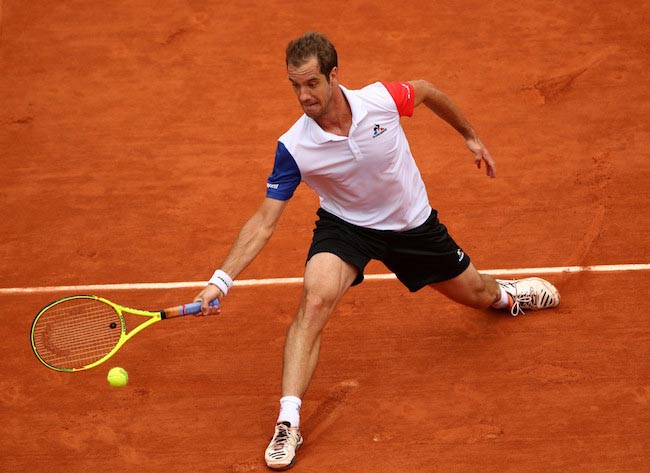 Richard Gasquet during a quarter final match against Andy Murray at 2016 French Open on June 1, 2016