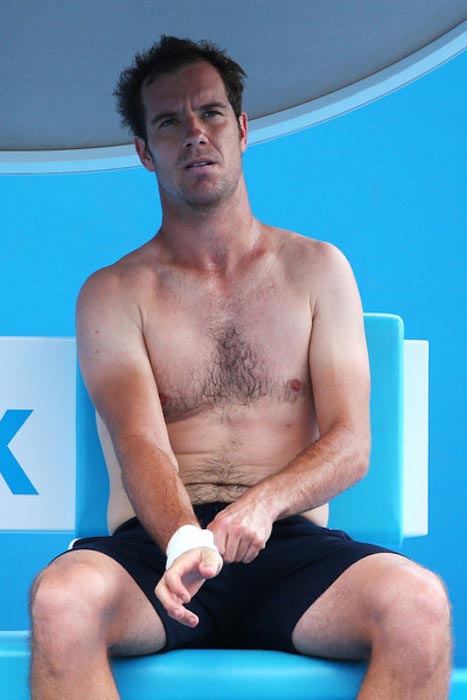 Richard Gasquet shirtless body