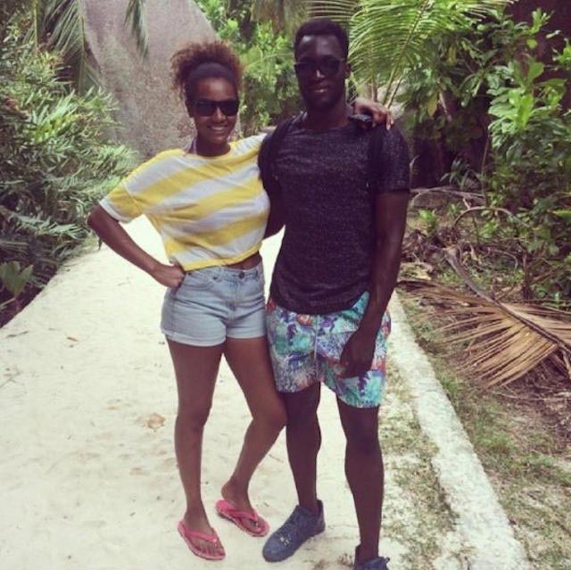 Romelu Lukaku with Julia Vandenweghe on a vacation in 2014