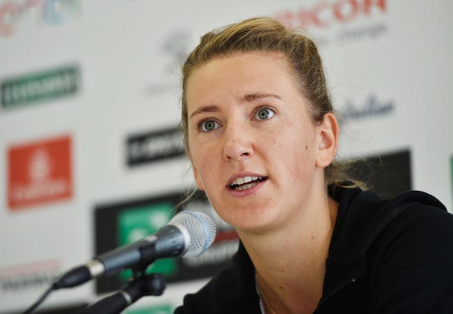 Victoria Azarenka during a media day at The Internazionali BNL d’Italia on May 11, 2016 in Rome, Italy