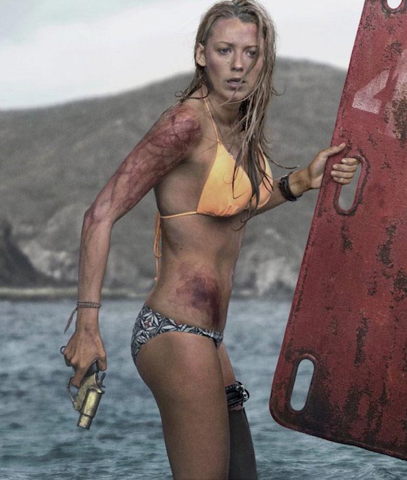 Blake Lively in a still from the movie "The Shallows" 2016