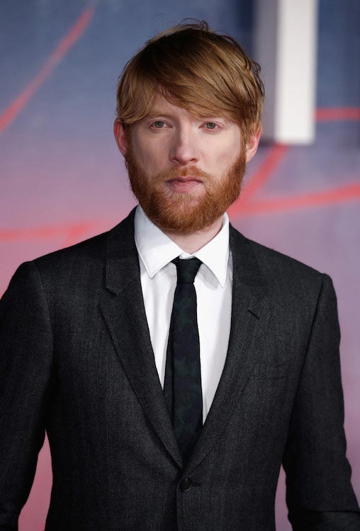 Domhnall Gleeson at the UK premiere of “The Revenant” on January 14, 2016 in London