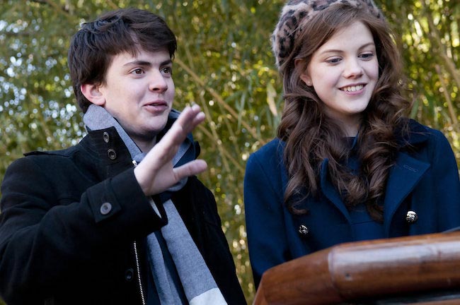 Georgie Henley and Skandar Keynes