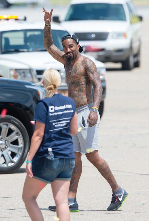 J. R Smith shirtless body