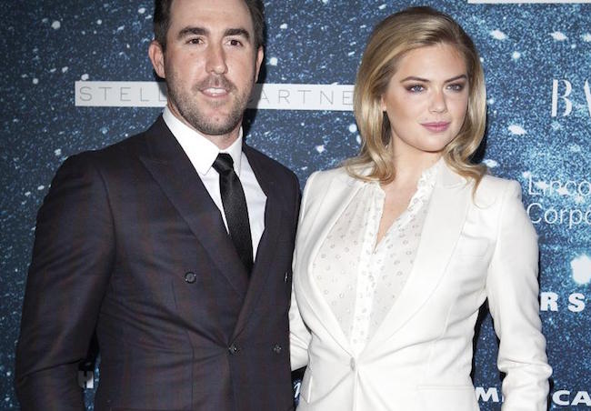    Justin Verlander con bello, Moglie Kate Upton 