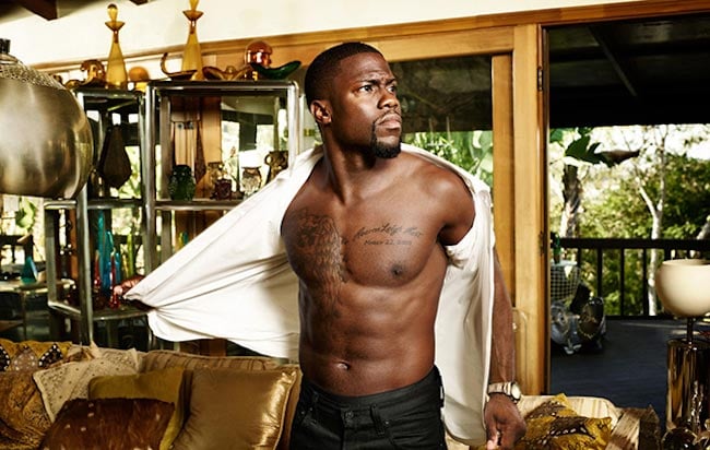 Kevin Hart has a nice body to show off
