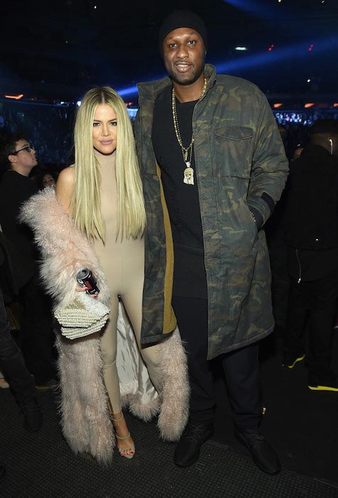 Lamar Odom and Khloe Kardashian On February 11, 2016 in New York