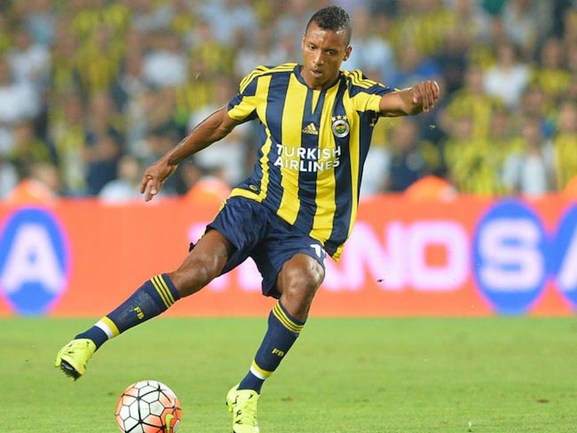 Luis Nani in action during a match of the Turkish League