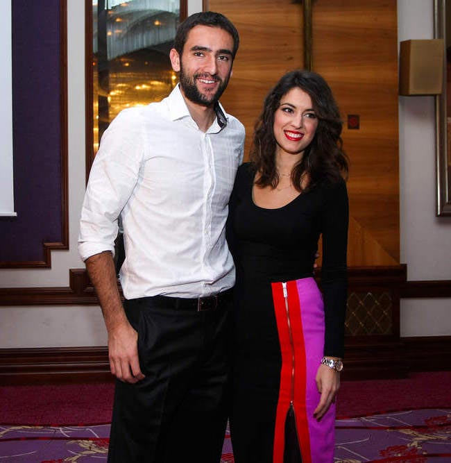 Marin Cilic with Kristina Milkovic