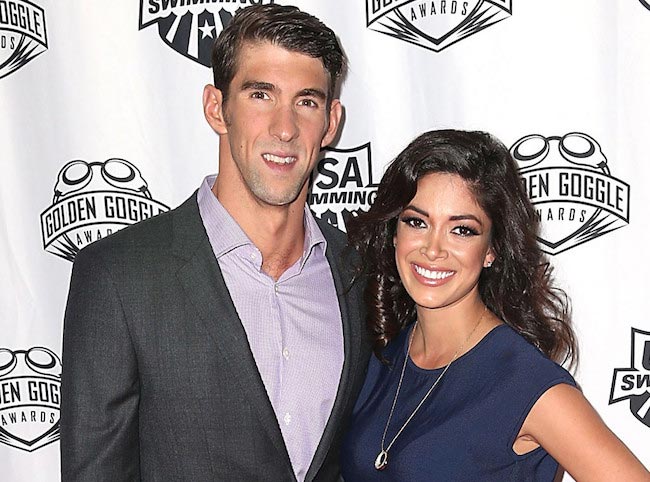 Michael Phelps and Nicole Johnson