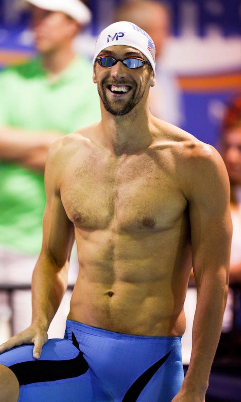 Michael Phelps shirtless body