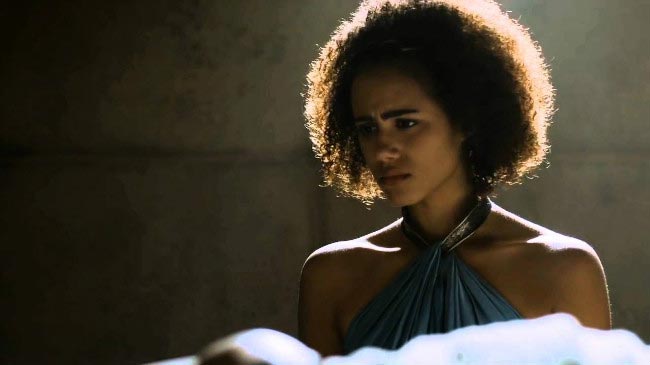 Missandei played by Nathalie Emmanuel