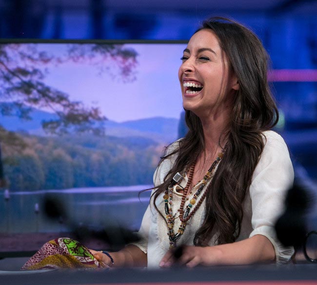 Oona Chaplin at "El Hormiguero" TV Show on May 6, 2015