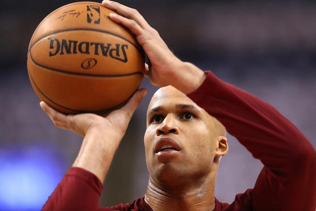 Richard Jefferson prior to a game 4 of the Eastern Conference Finals against Toronto Raptors on May 23, 2016