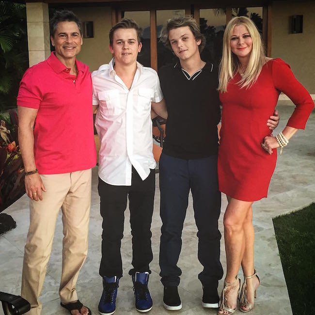 Rob Lowe with family