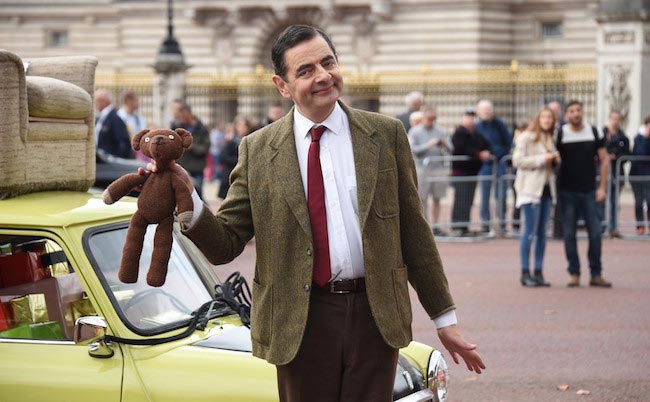 Rowan Atkinson during the 25-year celebration of the official release of the comedy show Mr. Bean on September 4, 2015 in London