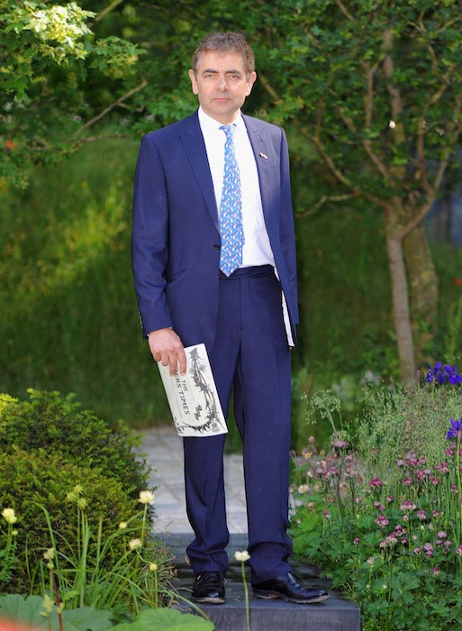 Rowan Atkinson at the VIP preview day of The Chelsea Flower Show on May 19, 2014