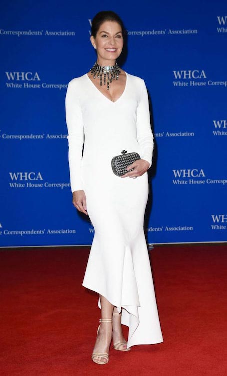 Sela Ward at Correspondents Dinner in White House, Washington on May 1, 2016