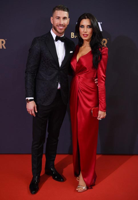 Sergio Ramos and Pilar Rubio at the FIFA Ballon d’Or Gala 2015 on January 11, 2016