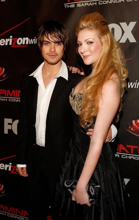 Thomas Dekker and Sydney Freggiaro at the premiere of "Terminator: The Sarah Connor Chronicles" in January 2008