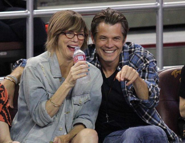 Timothy Olyphant with his wife